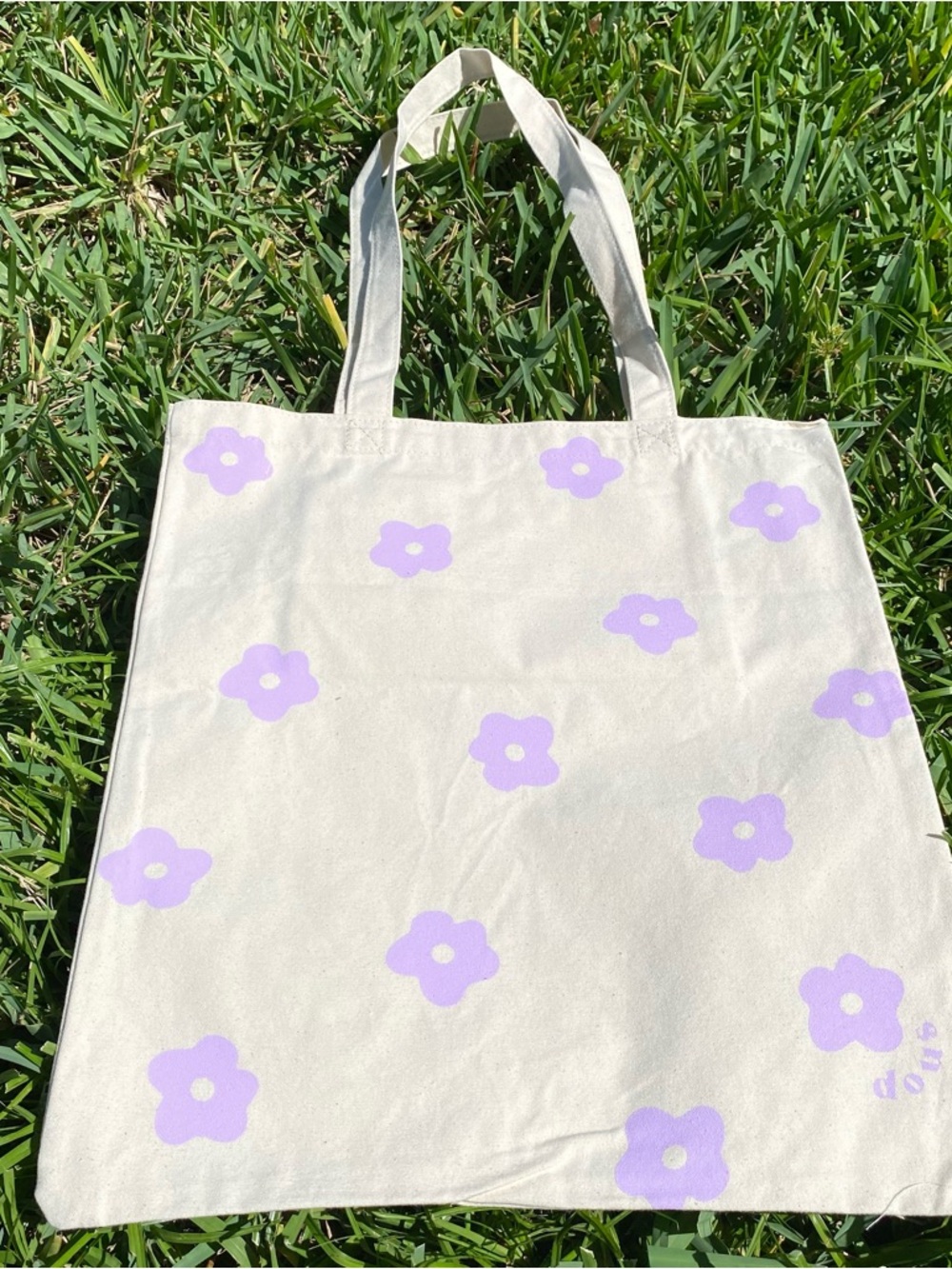 NEW taro flower power tote bag
